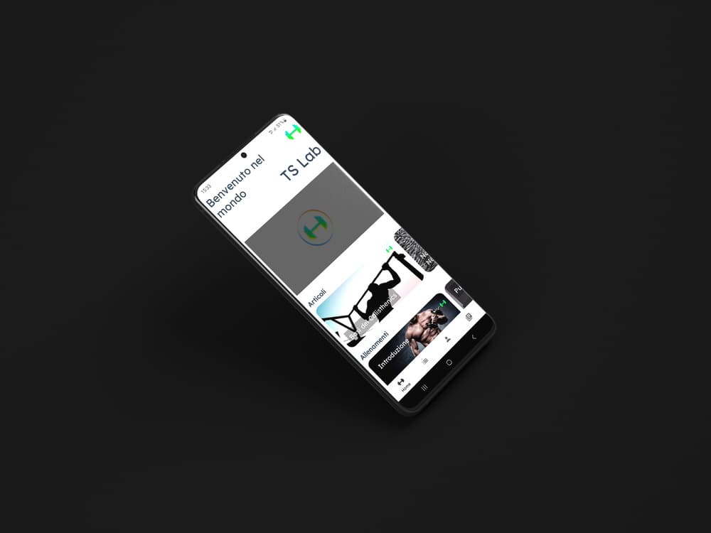 TS Lab app mockup